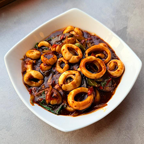 Wok-Tossed Bokchoy Calamari 